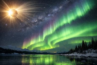 Solar Wind Aurora and the Lights You See