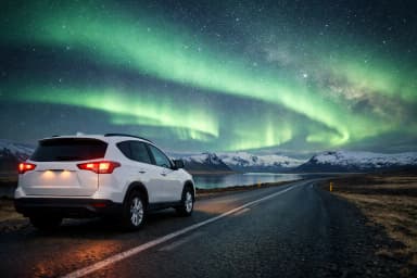 Iceland Car Rental Aurora: Drive for Clear Skies