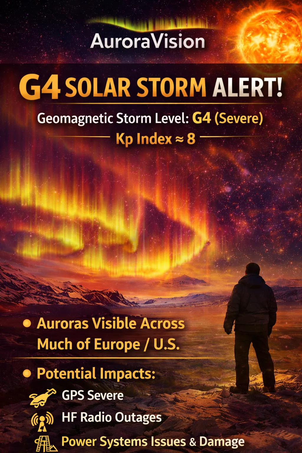 Aurora borealis reflected in water, Iceland